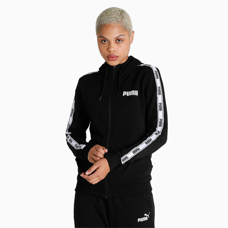 

Women's PUMA Tape Full-Zip Regular Fit Regular Fit Hoodie, Black