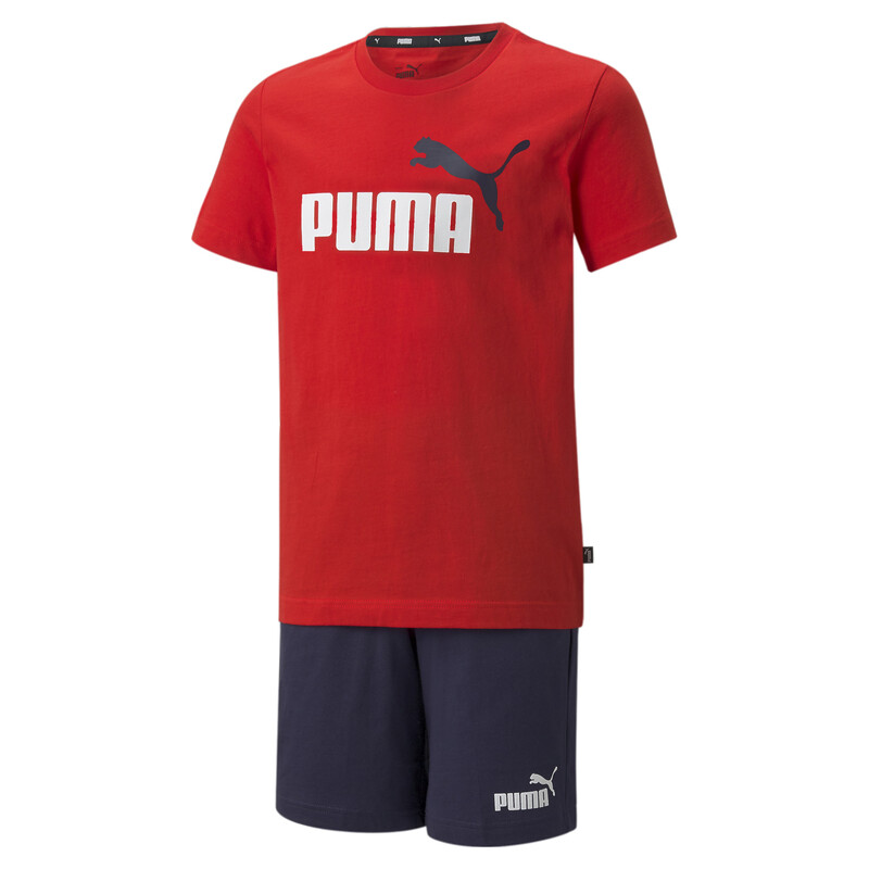 

PUMA Jersey Youth Regular Fit Shorts & T-Shirt Set, Red