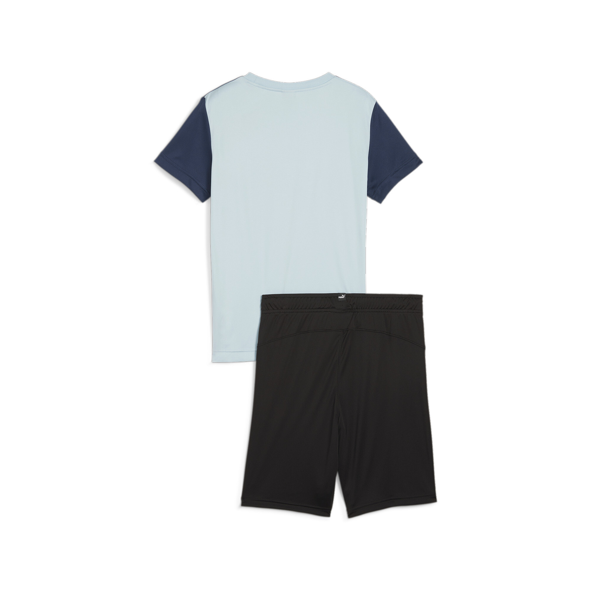 Men's Puma Polyester Youth Shorts Set, Blue, Size 4-5Y, Clothing