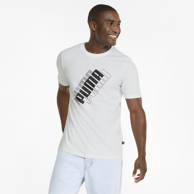 

Men's PUMA Power Logo Regular Fit T-shirt, White