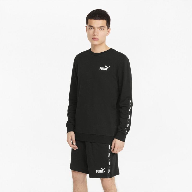 

Men's PUMA Essentials+ Tape Regular Fit Sweatshirt, Black