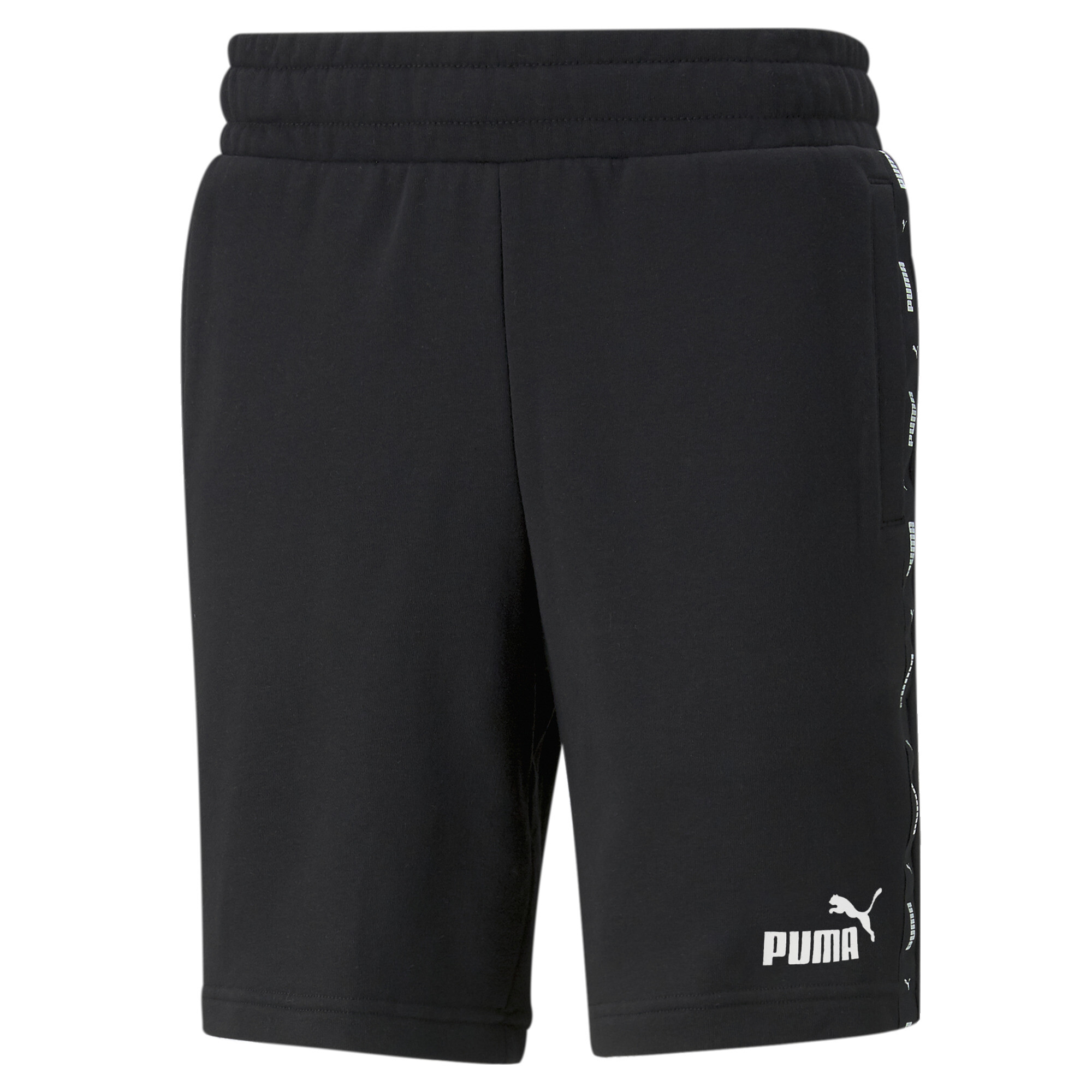 Men's PUMA Essentials+ Tape Shorts In Black, Size XS