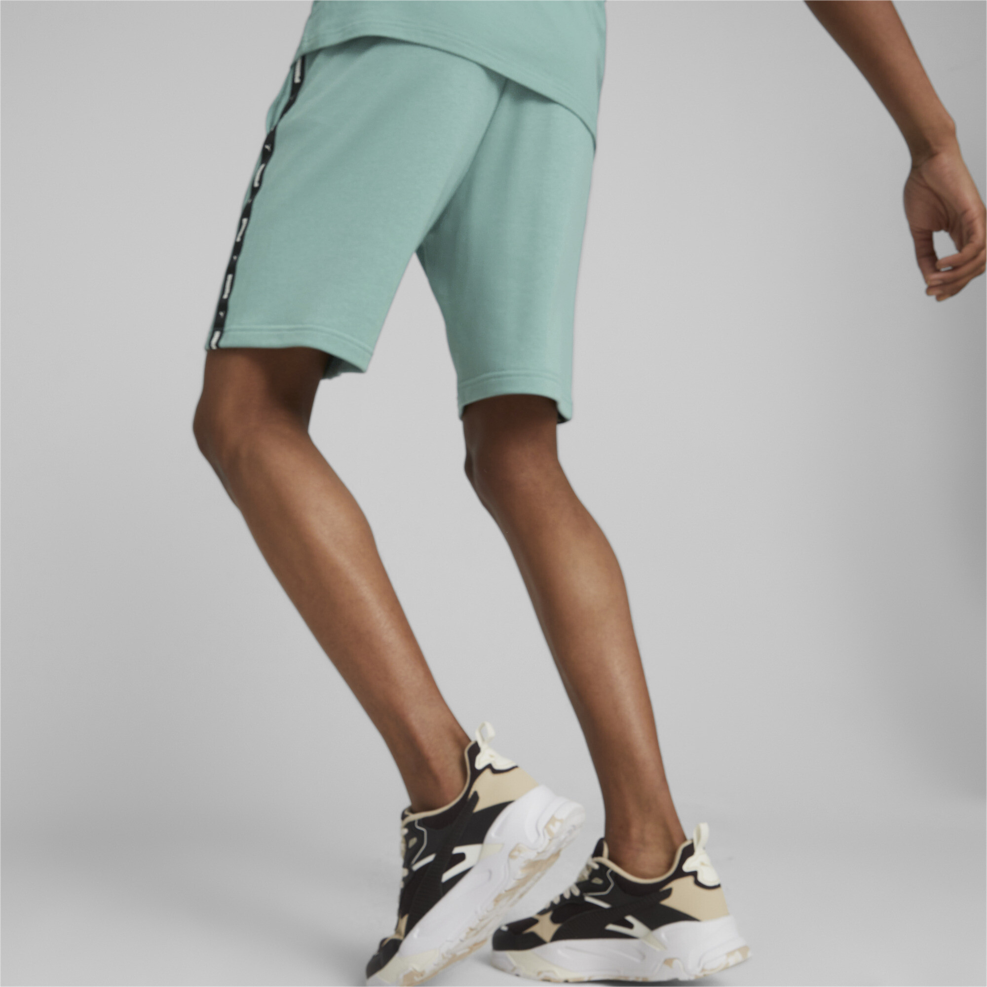Men's Puma Essentials+ Tape's Shorts, Gray, Size 4XL, Clothing