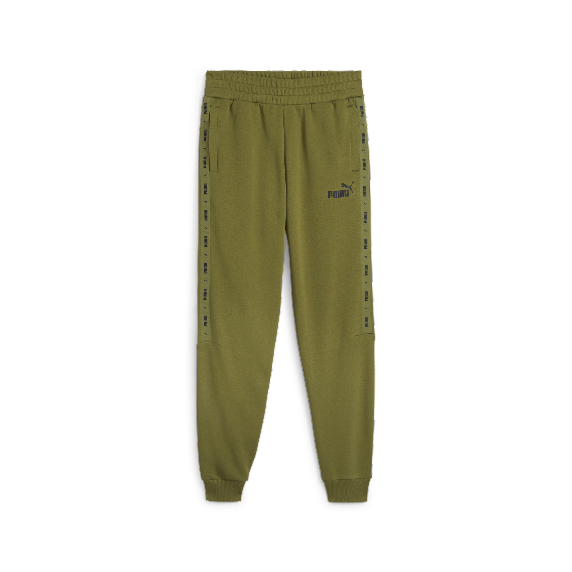 Men's Puma Essentials+ Tape's Sweatpants, Green, Size XL, Clothing