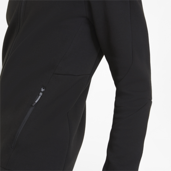 Evostripe Full-Zip Men's Hoodie, Puma Black, large-ZAF