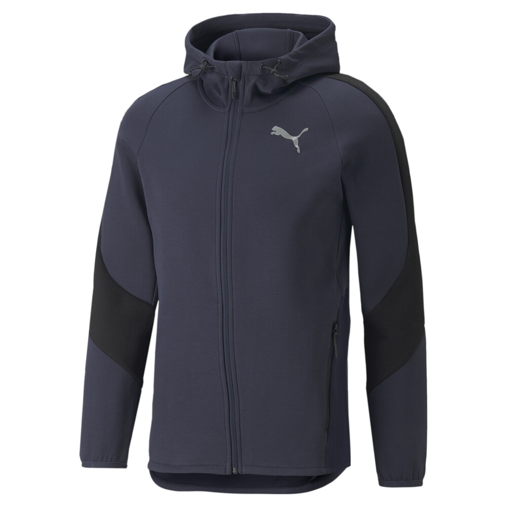 Evostripe Full-Zip Men's Hoodie | Blue - PUMA