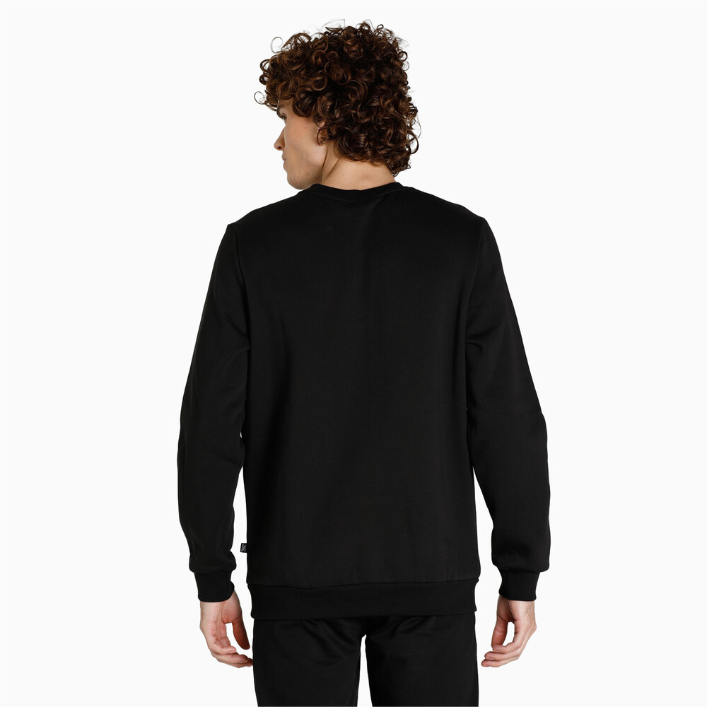 Essentials Crew Neck Full-Length Men's Sweatshirt | Black - PUMA