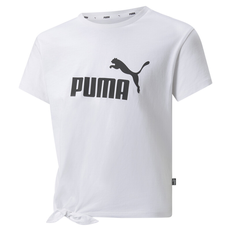 

PUMA Logo Girl's Knotted Relaxed Fit T-Shirt