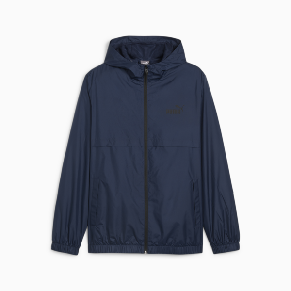 Essentials Solid Windbreaker Jacket Men, Club Navy, large-ZAF