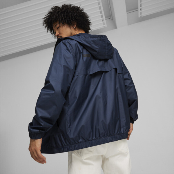 Essentials Solid Windbreaker Jacket Men blue PUMA