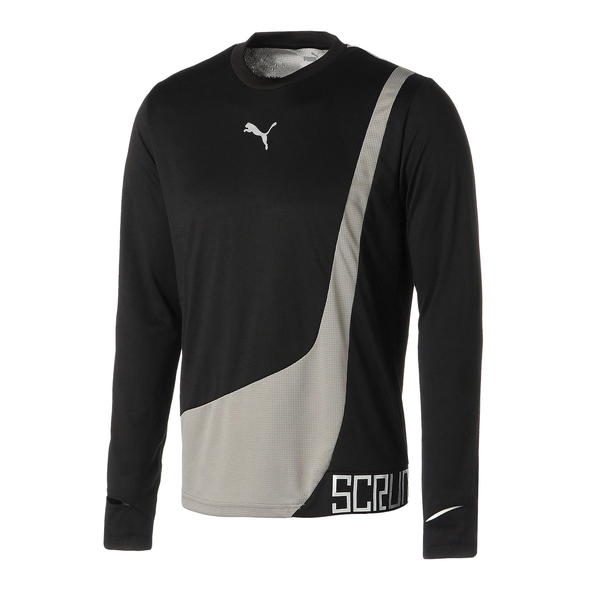 【プーマ公式通販】 プーマ スクランブル scRUNble ランニング ロング Tシャツ Puma Black-Steeple Gray ｜PUMA.com