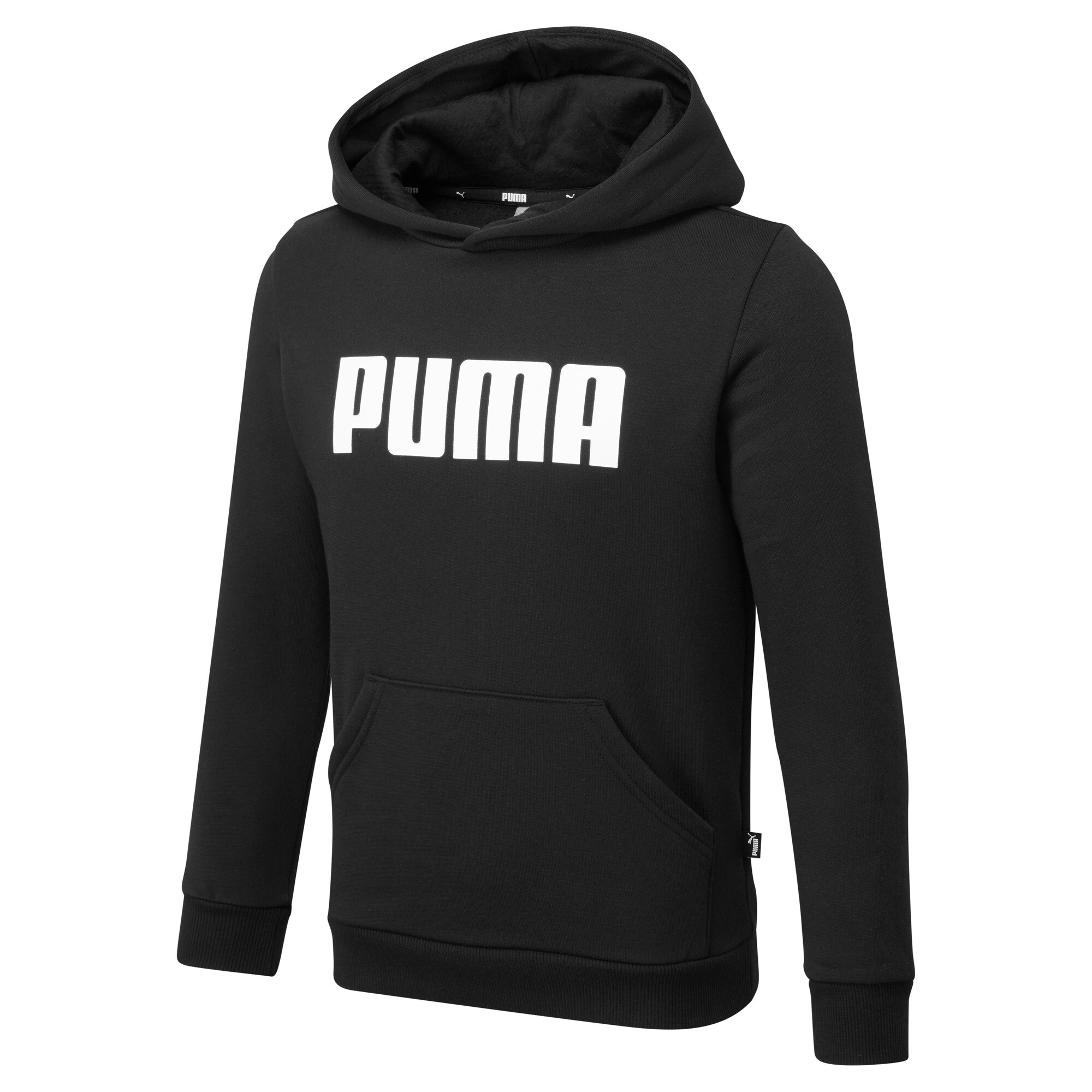 Men's Puma Essentials Youth Hoodie, Black, Size 15-16Y, Clothing