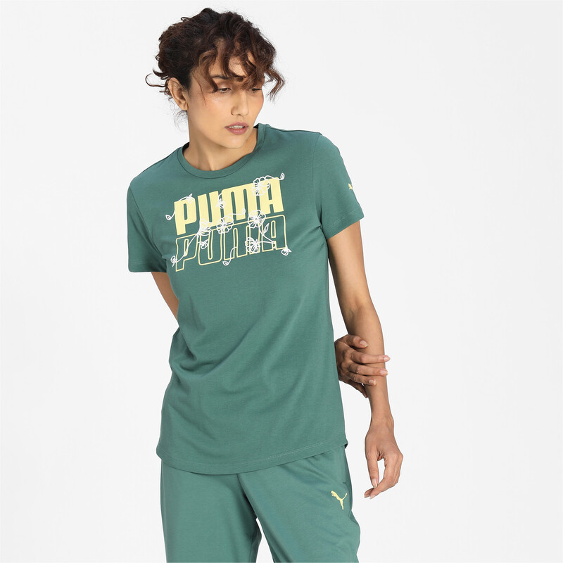 

PUMA Graphic Regular Fit T-Shirt, Black/blue