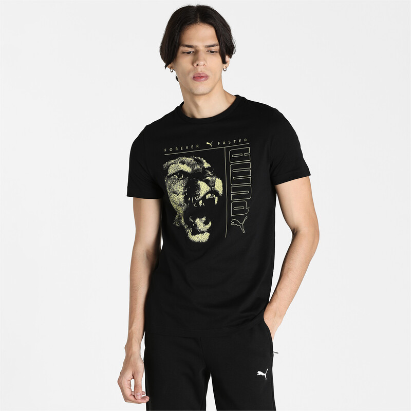 

Men's PUMA Graphic Slim Fit T-Shirt, Black