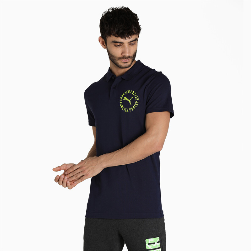

Men's PUMA Graphic Pique Polo, Purple