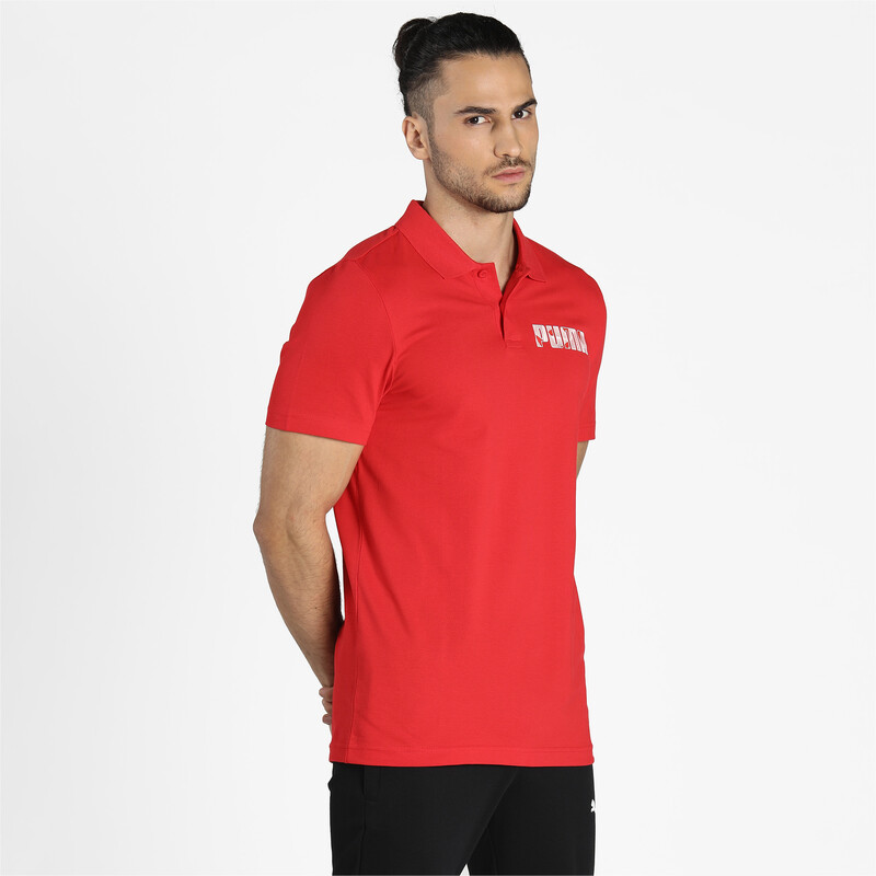 Men's PUMA Graphic Polo, Red