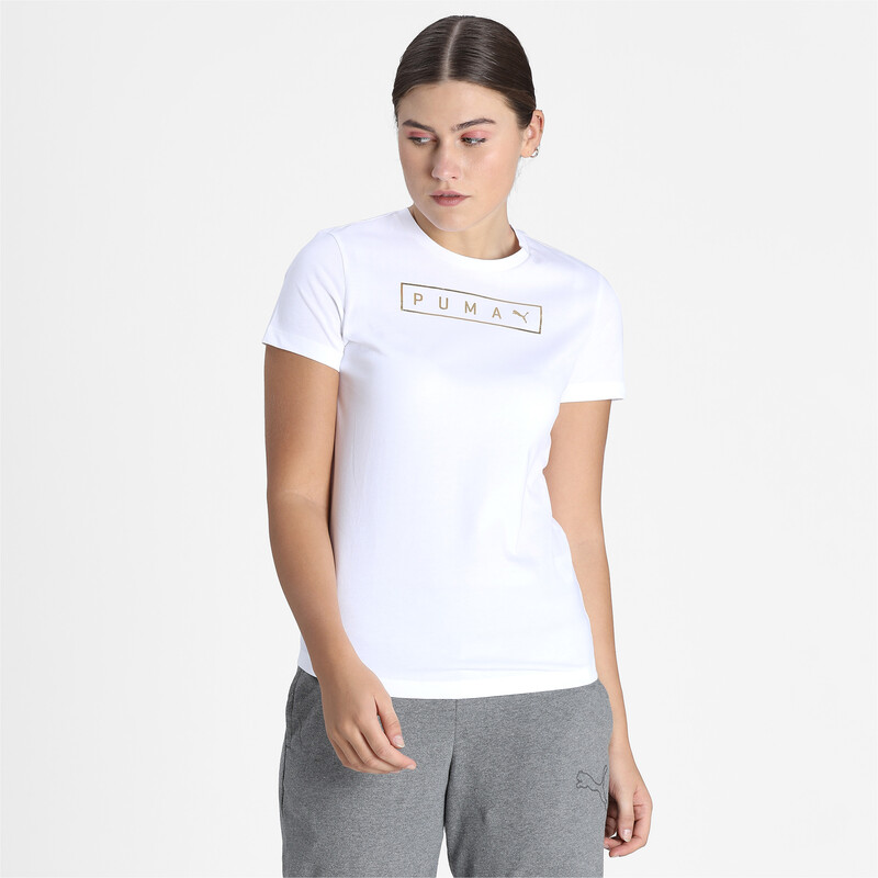 PUMA Graphic Regular Fit T-Shirt, White