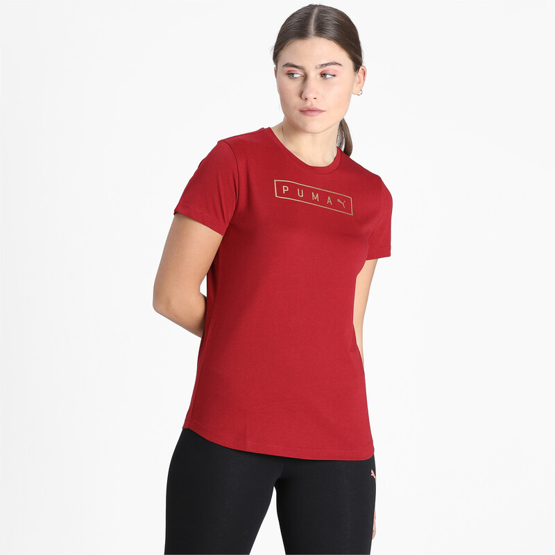 PUMA Graphic Regular Fit T-Shirt in Red size S