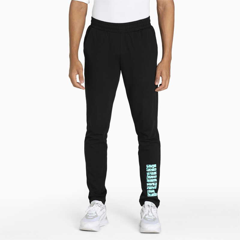 

Men's PUMA Graphic Slim Fit Pants, Black