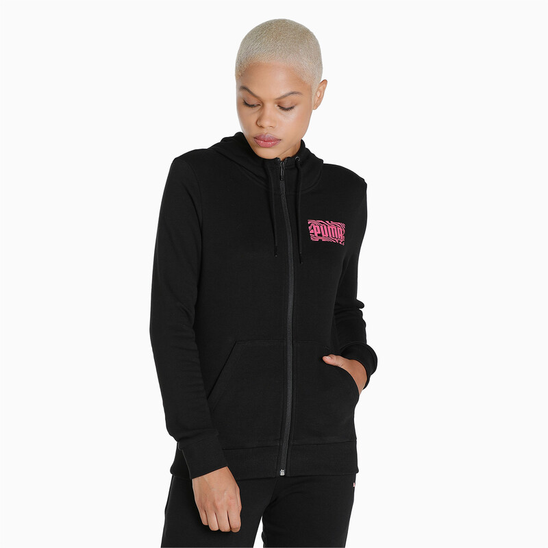 

Women's PUMA Graphic Full-Zip Regular Fit Hoodie, Black