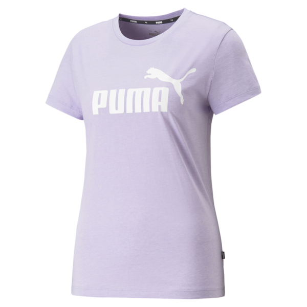 Remera Essentials Logo jaspeada para mujer, Vivid Violet, large-ARG