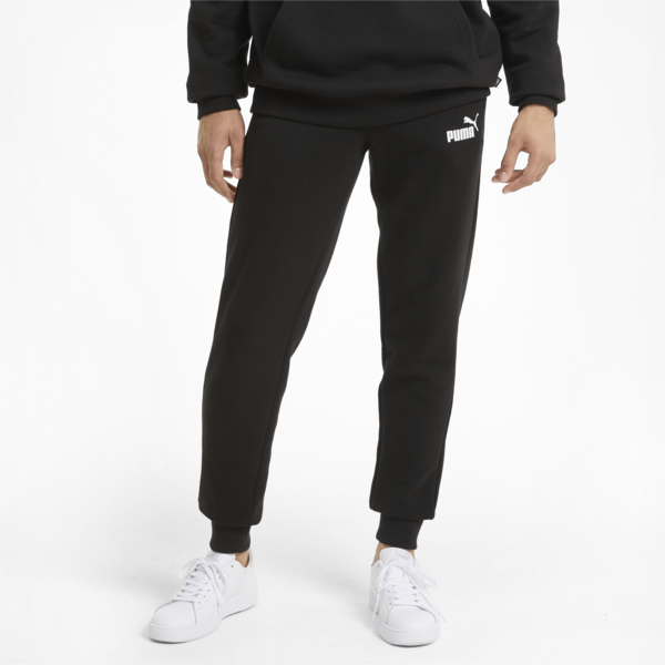 Pantalones Essentials ajustados  para hombre, Puma Black, large-ARG