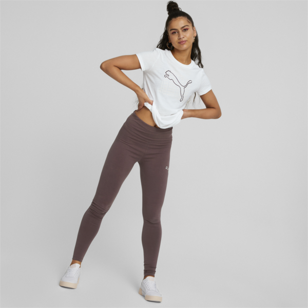 HER High Waist Women's Leggings, Dusty Plum, large-MEX