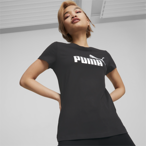 Playera mujer Essentials+, Puma Black-silver metallic, large-MEX