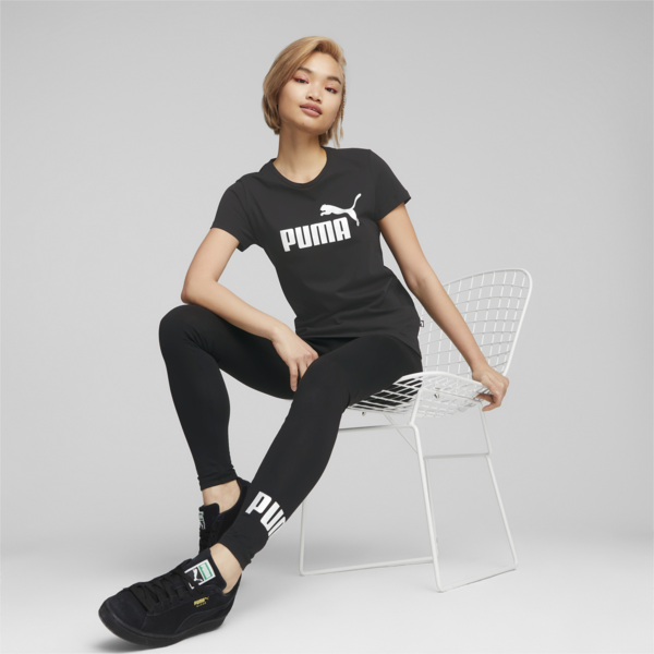 Playera mujer Essentials+, Puma Black-silver metallic, large-MEX