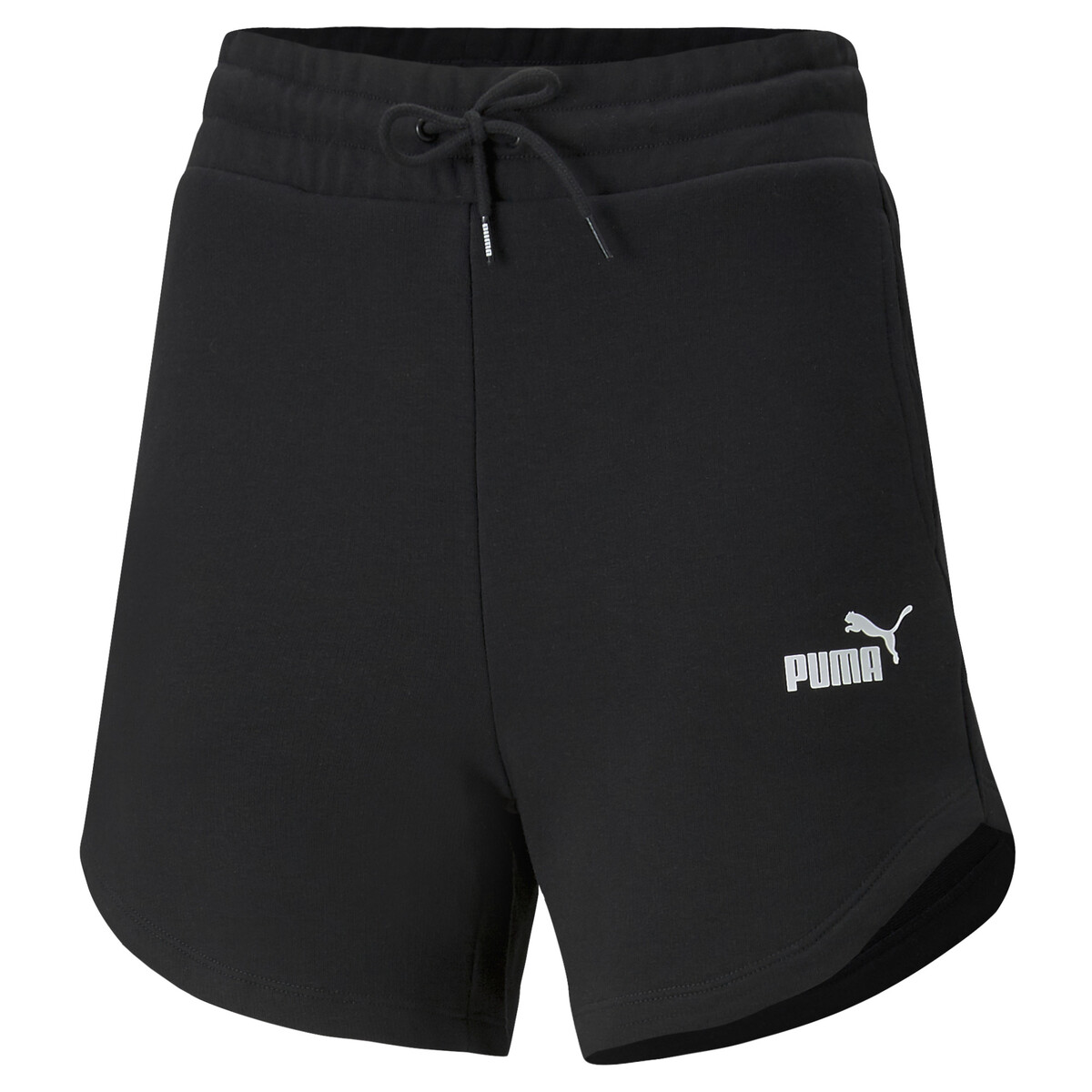 Essentials High Waist Shorts Women in Black by PUMA, XS