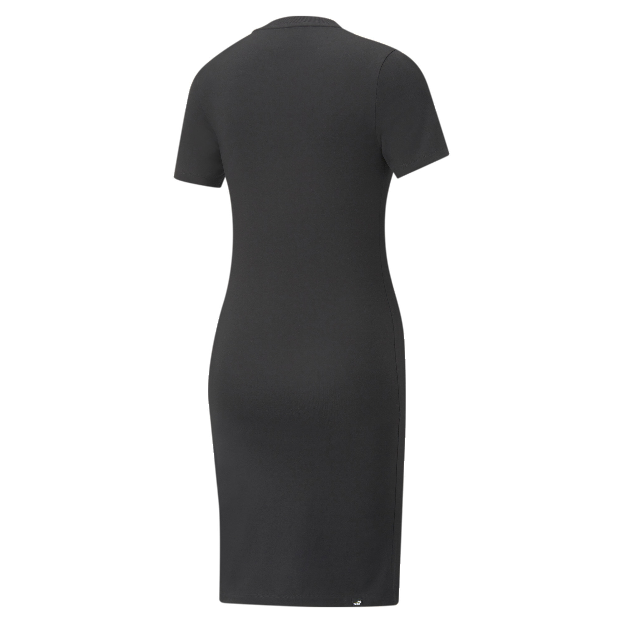 Women's Puma Essentials's Slim Tee Dress, Black, Size XXL, Clothing
