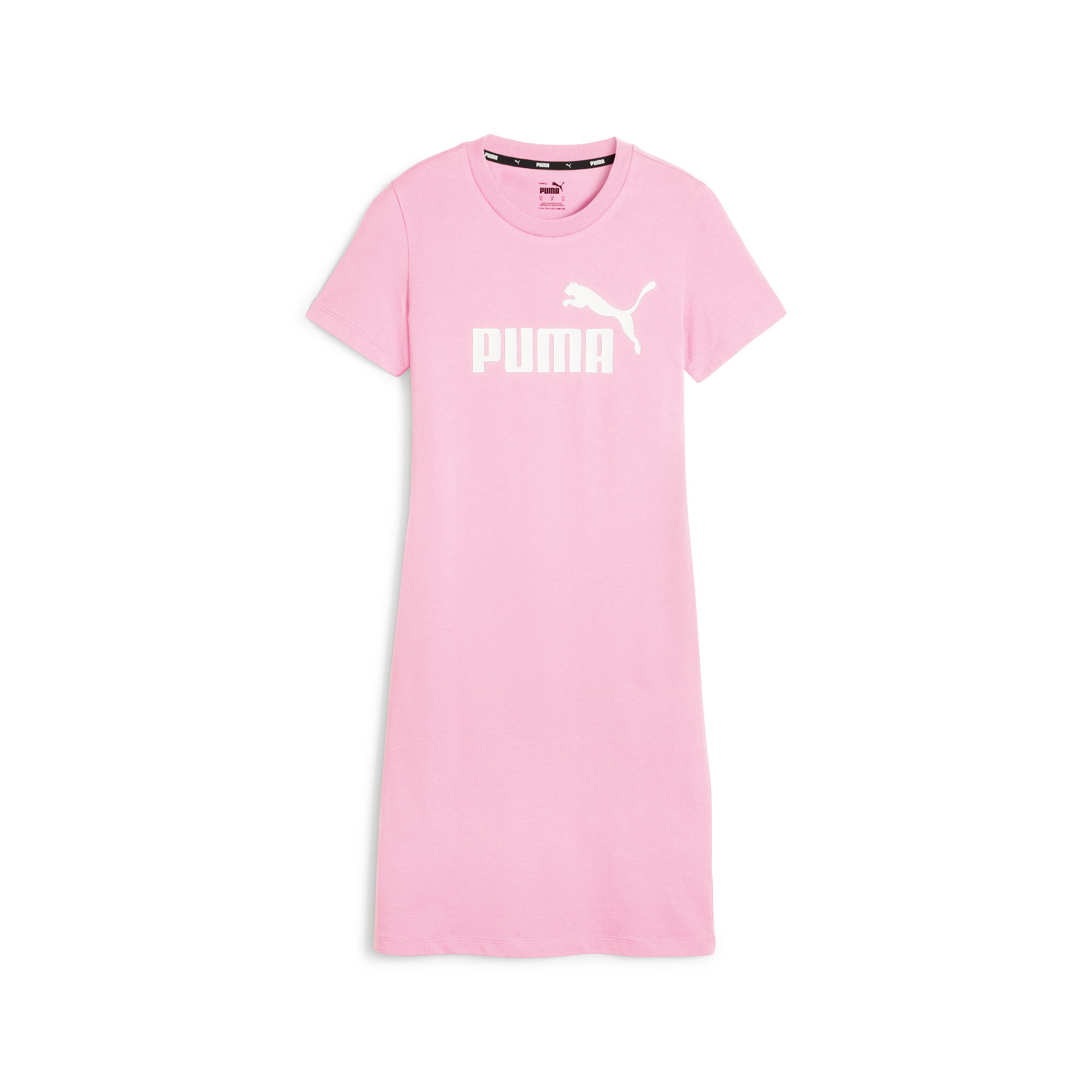 PUMA Essentials Womens Slim T-Shirt Dress in Pink Size M 35$