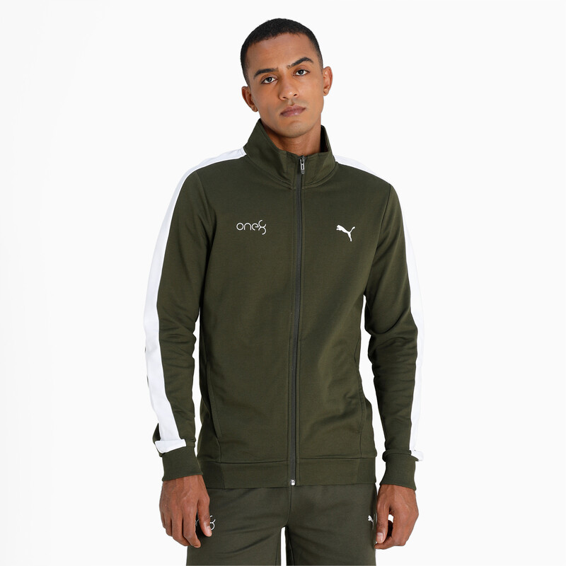 

Men's PUMA X One8 Full Zip Slim Fit Sweat Jacket, Black/brown
