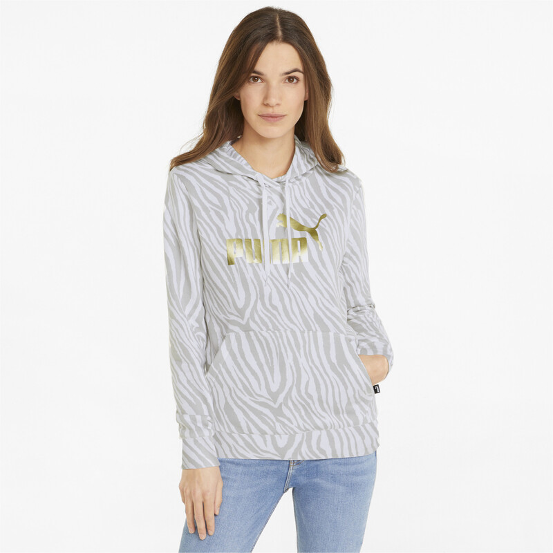 Women's PUMA Essentials+ Tiger Hoodie, White