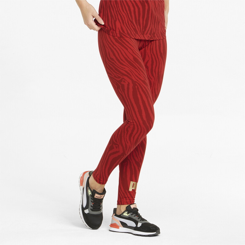 

Women's PUMA Essentials+ Tiger Leggings, Red