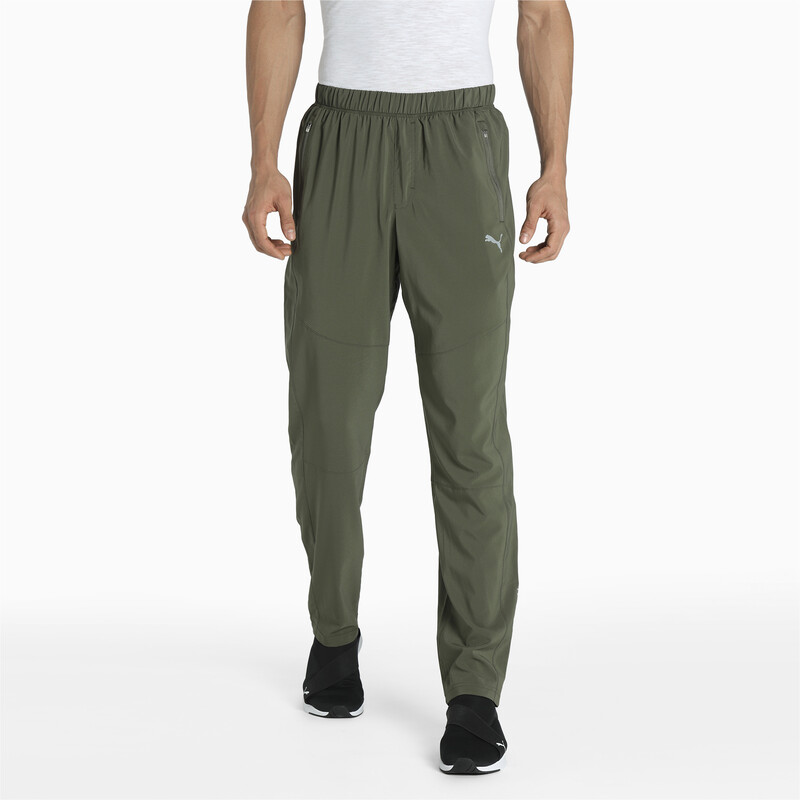 

Men's PUMA Tapered Woven Running Trackpants