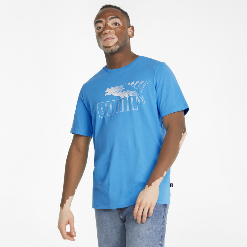 Men's PUMA No. 1 Logo Graphic Regular Fit T-Shirt, Black