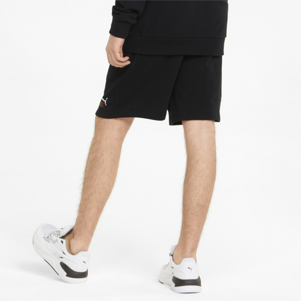 Essentials+ Rainbow Men's Sweat Shorts, Puma Black, large-ZAF