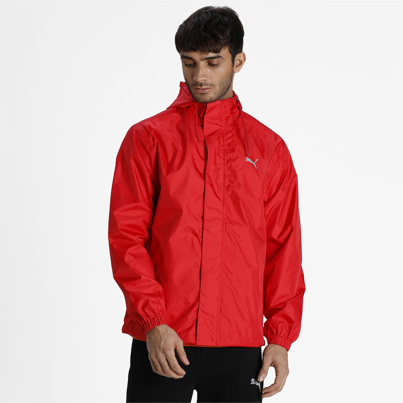 

Men's PUMA Basic Regular Fit Rain Jacket, Red
