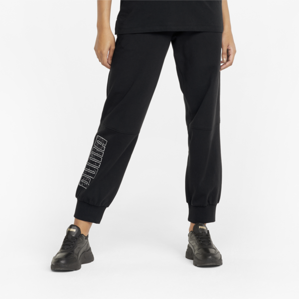 Power Colour-Blocked Women's Pants, Puma Black, large-ZAF