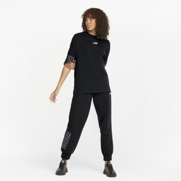 Power Colour-Blocked Women's Pants, Puma Black, large-ZAF
