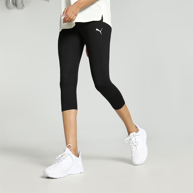 Women's PUMA 3/4 Tights in Black/Silver size XS