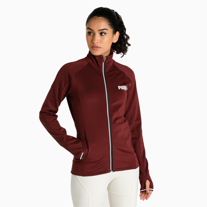 

Women's PUMA Tec Sport Slim Fit Jacket, Aubergine