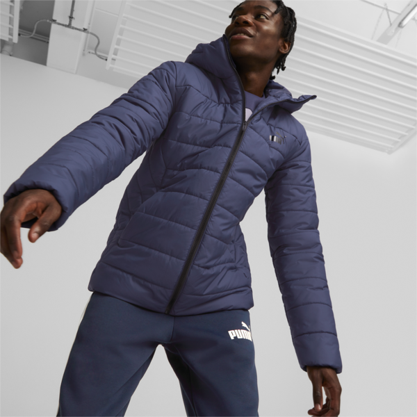 Essentials Padded Jacket Men, Peacoat, large-ZAF
