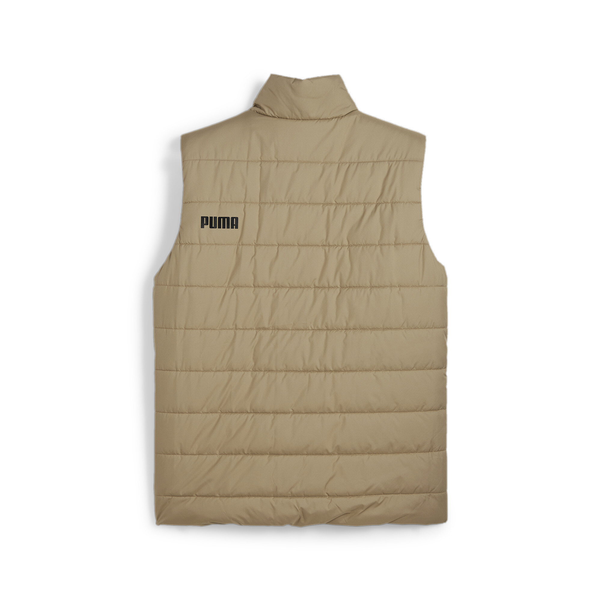 Men's Puma Essentials Padded Vest, Beige, Size M, Clothing