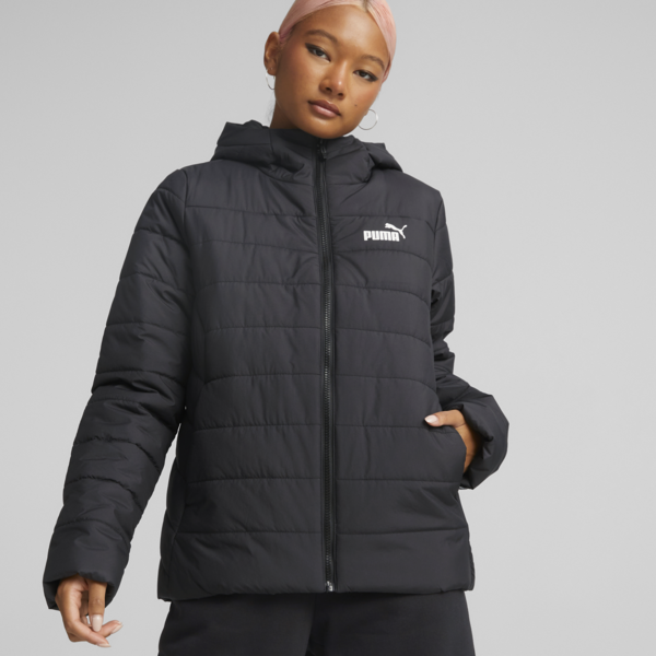 Campera Essentials acolchada para mujer, Puma Black, large-ARG
