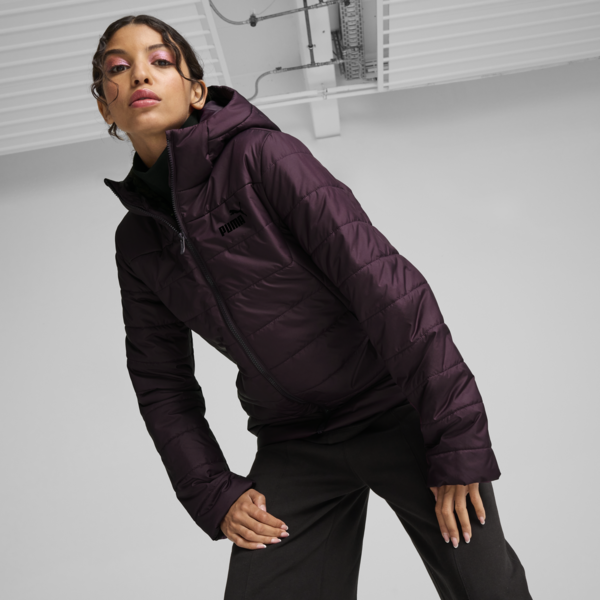 Campera Essentials acolchada para mujer, Midnight Plum, large-ARG