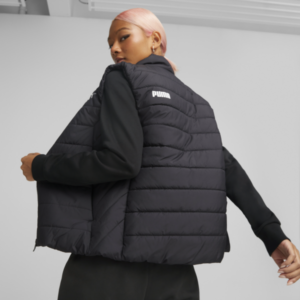 ESS Padded Vest Women, Puma Black, large-MEX