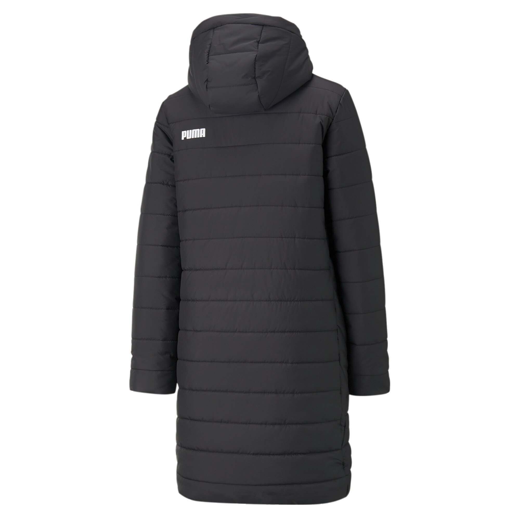 Women's Puma Essentials Padded Coat, Black, Size M, Clothing