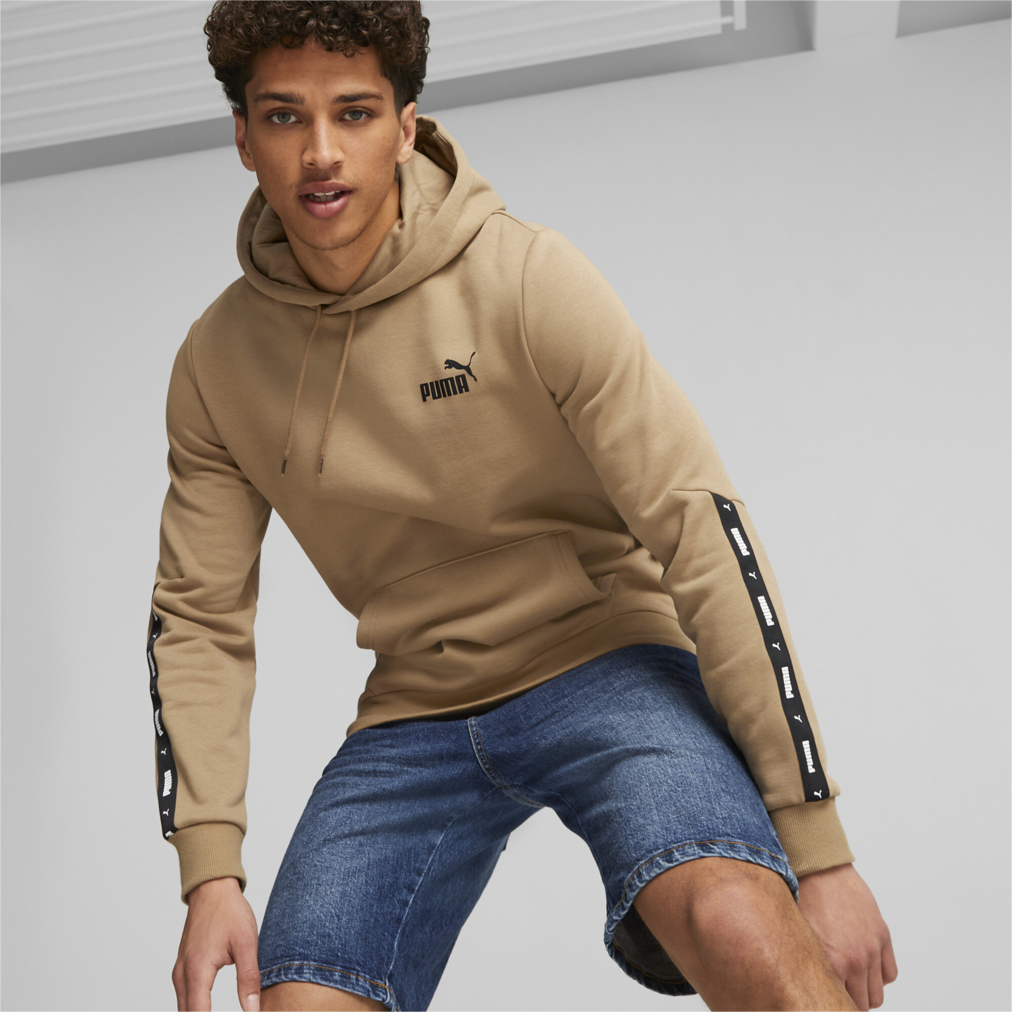 Puma hoodie beige sale